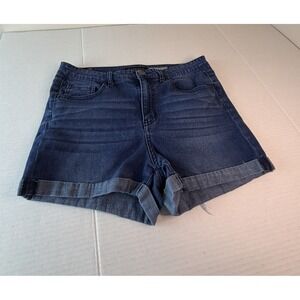 Aeropostale High Waisted‎ Midi Denim Jean Shorts Women's Size 10 Distressed